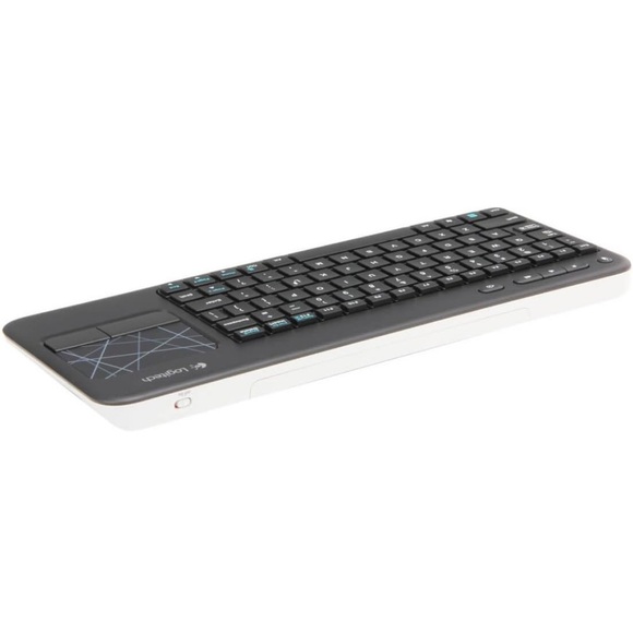 Logitech Black Wireless K400R USB compact Keyboard, 3.5 inch Integrated Touchpad - Picture 5 of 11